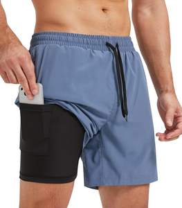 Short de gymnastique décontracté pour hommes OEM séchage rapide 100% Short d'entraînement en maille de polyester Baggy Sports Design - Product Image 4