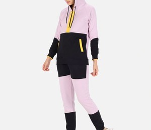 Survêtement d'hiver pour femmes personnalisé, best-seller, 2 pièces, nouveau design, vêtements respirants de haute qualité à bas prix - Product Image 4