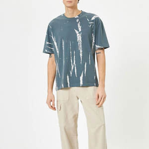 Camiseta de gran tamaño de algodón 100% para hombre, ropa de calle de alta calidad, camiseta informal de moda de peso pesado - Product Image 3