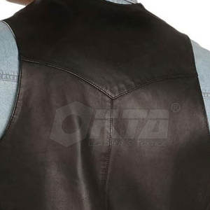 Chaleco de cuero ligero Mejor calidad Precio al por mayor Chaleco de cuero genuino Hombres Chaleco - Product Image 6