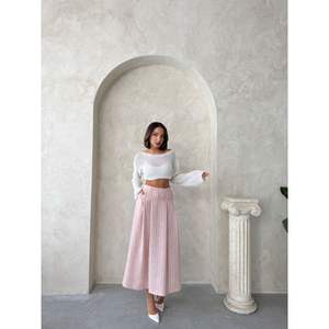 Falda de Lino a Rayas para Mujer - Product Image 5