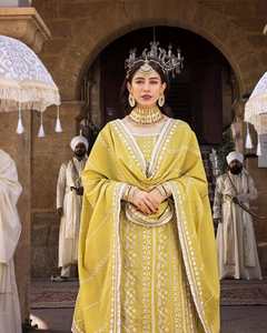 Lehenga Choli de mariée multicolore pour femmes avec broderie lourde tenue de fête de mariage indien pakistanais en gros - Product Image 1