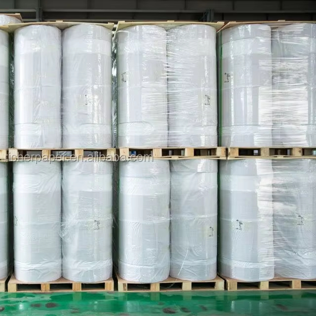 30/35/40gsm MG White Kraft Paper Roll PE Coated Food Grade Waterproof and Greaseproof for Snacks Sugar Bread Packaging