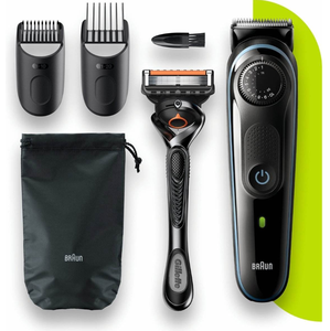 Achetez le rasoir électrique Braun avec tondeuse de précision, rasoir à lames rechargeable pour utilisation à sec et sous l'eau, pour hommes - Product Image 4