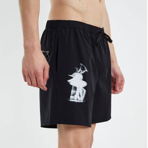 กางเกงขาสั้นผ้าแคนวาสคุณภาพสูง 100% สำหรับผู้ชาย พิมพ์ลายกลางตัว กางเกงลำลอง แห้งเร็ว ระบายอากาศได้ดี น้ำหนักเบา ราคาสมเหตุสมผล - Product Image 2