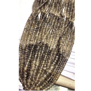 Collar de cuentas de cuarzo rutilado negro natural de 20 hebras, cuentas redondas lisas de 8x5 mm, 1828 quilates, lote Iroc Sales, longitud de 16 pulgadas - Product Image 5