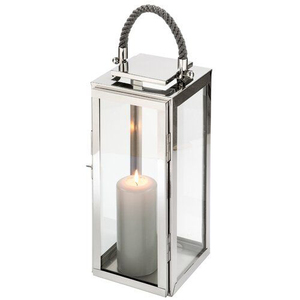 โคมไฟเทียนโลหะสีเงินตกแต่งแบบโบราณพร้อมดีไซน์ใหม่ในร่มกลางแจ้งงานคริสต์มาสงานแต่งงานงานปาร์ตี้ตกแต่ง - Product Image 6