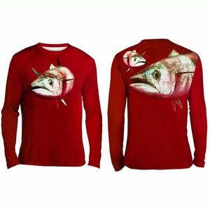 Camisa para el sol de manga larga que absorbe la humedad Uv de secado rápido Upf50 + personalizada de alta calidad camisas de pesca de rendimiento sublimación - Product Image 3