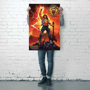 Póster de Estilo Moderno de Stranger Things 4, Decoración de Pared con Diseño de Hellfire Club Rock God - Product Image 2
