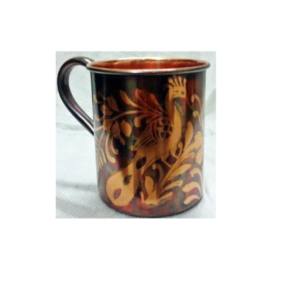 Diseño de taza de hoja de cobre con proveedor de forma redonda de acabado de cobre de India - Product Image 5