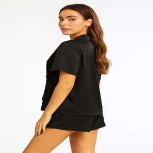 Ensemble de lingerie sexy pour femmes avec franges, trois pièces, robe de nuit avec soutien-gorge et culotte, ensemble de chemises de nuit confortables en soie lisse - Product Image 2