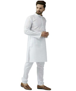 Ropa de recepción de aspecto atractivo Camisa de manga larga de algodón Listo para usar Precio de ritmo barato Fabricación al por mayor Ropa étnica - Product Image 1