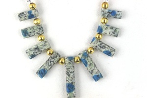 Perles de jaspe K2 naturelles à facettes en forme de rectangle faites à la main 6x15-7x32.5 MM & 5x25 MM VAIBHAV SHRI GEMS marque pour la fabrication de bijoux - Product Image 2