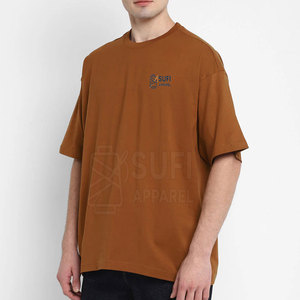 เสื้อยืดโอเวอร์ไซส์ผ้าฝ้ายถัก 100% สวมใส่สบาย ระบายอากาศดี เป็นมิตรกับสิ่งแวดล้อม ผลิตในปากีสถาน ไซส์พลัส แห้งเร็ว - Product Image 1