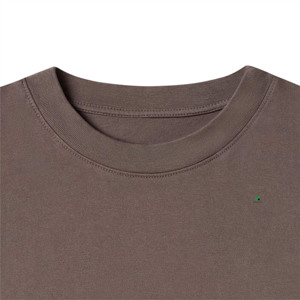 Elegante camiseta estampada holgada de 100% algodón para hombre, Color sólido, cómodo, diseño de cuello redondo, tela suave, ropa deportiva de moda para gimnasio - Product Image 3
