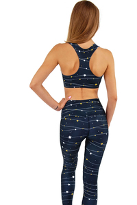 Venta al por mayor personalizada sublimación impresa Slim Yoga transpirable gimnasio desgaste entrenamiento ropa mujer Fitness ropa 2 piezas Yoga conjuntos - Product Image 4