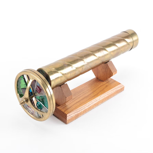 Caleidoscopio de latón de diseño clásico | Juguete óptico artesanal con acabado rico para patrones visuales relajantes a precio de mayorista - Product Image 5