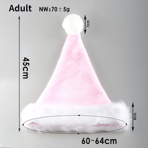 Precio bajo Decoración de fiesta de Navidad Sombrero de Año Nuevo Gorras de Papá Noel rojas y blancas Gorro de Navidad de Papá Noel para adultos Niños - Product Image 5