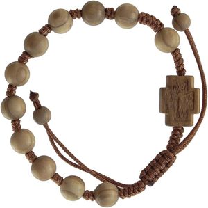 Pulsera de Rosario ajustable de madera de 8mm, joyería para hombre, regalo de Navidad especial para hombres y mujeres, cuentas de oración elásticas para meditación - Product Image 6