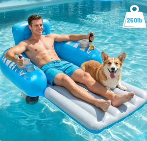 Motorized <strong>Inflatable</strong> Pool <strong>Float</strong> for Adults and Kids 70 Inch Rechargeable Electric Pool Lounger with Dual Motor - Product Image 2