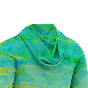 Sudadera con Capucha de Manga Larga para Hombre, Color Degradado, Secado Rápido, UPF 50, para Pesca y Actividades al Aire Libre, Estampada, de Poliéster - Product Image 3
