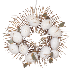 Corona de Huevos de Hierro Artificial de Lujo Hecha a Mano Personalizable para Navidad, Bodas, Venta al por Mayor de Fábrica, Embalaje de Regalo - Product Image 3