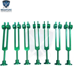 ชุดส้อมปรับอลูมิเนียมแบบไม่ถ่วงน้ำหนักแบบมืออาชีพมีสีอโนไดซ์ที่กำหนดเองมีเอาต์พุตความถี่ที่แม่นยำสูงสำหรับการบำบัด - Product Image 2