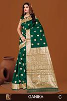 Fournisseurs de saris en gros Ganika de la marque Ronisha en Inde