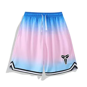 Pantalones Cortos Deportivos Transpirables Antiencogimiento para Hombre, Diseño Sólido con Estampado por Sublimación, Ropa Deportiva para Niños y Adultos - Product Image 1