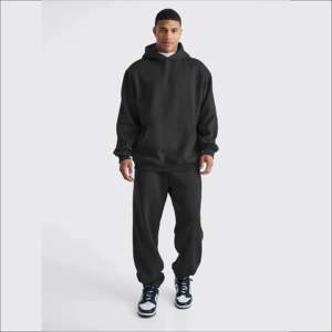 Chándal de Invierno Unisex de Poliéster/Algodón Transpirable con Capucha y Estampado, Diseños Personalizados, Paneles Multicolores, Tejido Grueso - Product Image 3