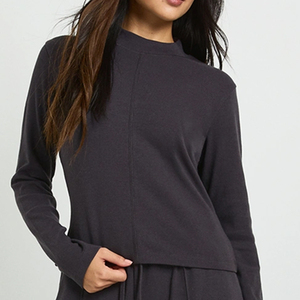 Estilo casual y moderno para mujer con diseño de logotipo personalizable / Mangas largas y diseño de cuello redondo, diseño casual con cintura elástica - Product Image 2