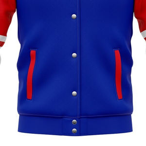 Chaqueta Deportiva de Invierno de Lona con Estilo Moderno Personalizada, Chaqueta de Béisbol Transpirable de Secado Rápido con Fibra de Bambú para Hombre - Product Image 3