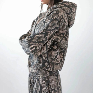 เสื้อมีฮู้ดลายพรางสำหรับผู้ชาย, เสื้อมีฮู้ดพิมพ์ลายงูเหลือมดิจิทัลทุกแบบมีฮู้ดสำหรับล่าสัตว์ - Product Image 3