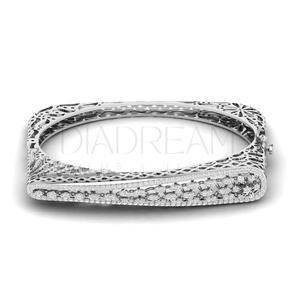 Custom Bling Women's 925 Sterling <b>Silver</b> Marquise Cut Moissanite Diamond <b>Bracelet</b> Gold Plated Party Wear <b>Charm</b> <b>Bracelets</b> Gift - Product Image 1
