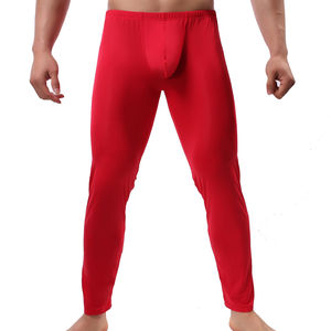 Leggings de fitness personnalisés pour hommes, coupe ajustée, taille élastique, pantalon uni en spandex taille XL, vêtements de fitness à marque privée - Product Image 4
