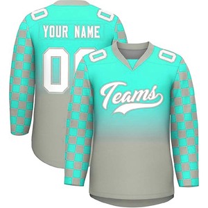 El último producto sublimación camiseta de hockey sobre hielo Impresión de secado rápido OEM deportes camiseta de hockey sobre hielo - Product Image 3