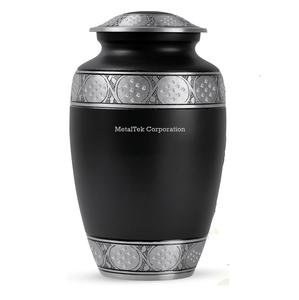Urna de cremación decorativa para contenedor de cenizas humanas para mujeres y hombres, diseño clásico tallado a mano, urnas y tarros funerarios de Metal para entierro - Product Image 6