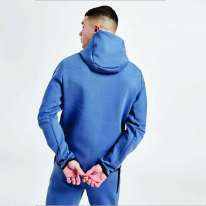 Ensemble de survêtement de sport pour homme, taille plus, qualité supérieure, deux pièces, en molleton technique, 100% coton, pour l'hiver, jogging, vêtements de sport - Product Image 3