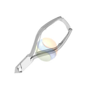 Pince à cuticules professionnelle en acier inoxydable allemand avec lames à joint en boîte tranchantes, pince à ongles et à cuticules robuste, fabrication - Product Image 4