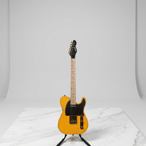 Guitarra Eléctrica Slick Guitar SL55KM, Color Butterscotch Envejecido, Pastillas Dobles de Bobina Simple, Diapasón de Arce, cop3 - Product Image 1