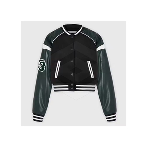 Ropa informal Cómodo Crop Top Letterman Chaquetas para mujer Nuevo mejor diseño Crop Top Letterman Chaquetas para venta en línea - Product Image 1
