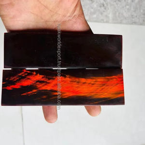 Plaques en corne de buffle polies de haute qualité pour montures de lunettes optiques Corne de vache et de boeuf Plaque blanche/noire Échelle de corne naturelle par FWE - Product Image 6