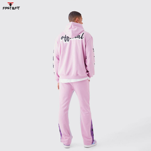 Survêtement personnalisé, respirant, imprimé, écologique, décontracté, à capuche, col uni, léger, 100% coton - Product Image 2