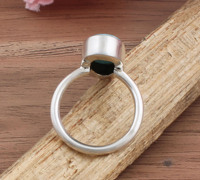 Bague en argent sterling avec opale naturelle ovale sertie clos, classique, pour mariage, fiançailles, anniversaire, fête