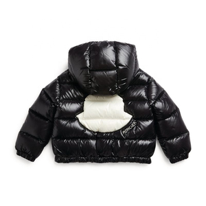 Vêtements pour garçons et filles avec logo OEM, manteaux d'hiver, parka rembourrée en duvet, veste matelassée, veste en fausse fourrure - Product Image 2