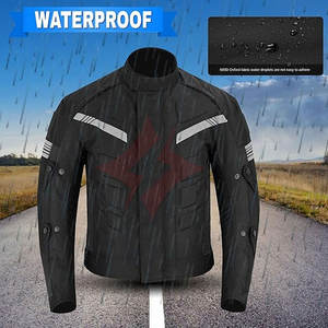 Chaqueta de Motociclista Estilo Racing de Cordura para Motociclistas, Color Personalizado, Impermeable, Transpirable, Unisex, Blindada - Product Image 4