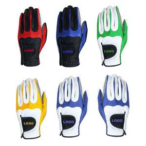 Venta al por mayor guantes de golf fabricante logotipo personalizado Cabretta cuero guantes de golf para los hombres Material de piel de oveja - Product Image 3