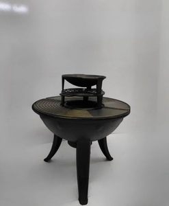 Dorello - Brasero Moderno de Hierro Fundido Resistente para Exteriores, Chimenea para Leña, para Jardín, Patio y Camping - Product Image 2