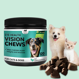 Masticables suaves para la salud de la visión <span class=keywords><strong>del</strong></span> perro con lecitina y taurina que apoyan la función ocular y visual y la eliminación de manchas de lágrimas para mascotas - Product Image 1