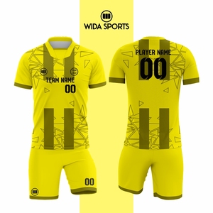 Uniformes de Fútbol de Malla de Poliéster, Impresión por Sublimación, Ropa Deportiva para Hombre y Mujer, Conjuntos de Uniformes de Fútbol Personalizados - Product Image 1
